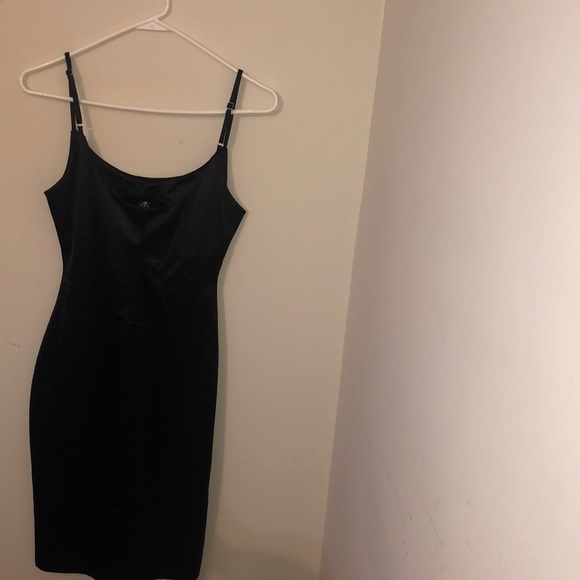 Satin Black Dress - Picture 4 of 4